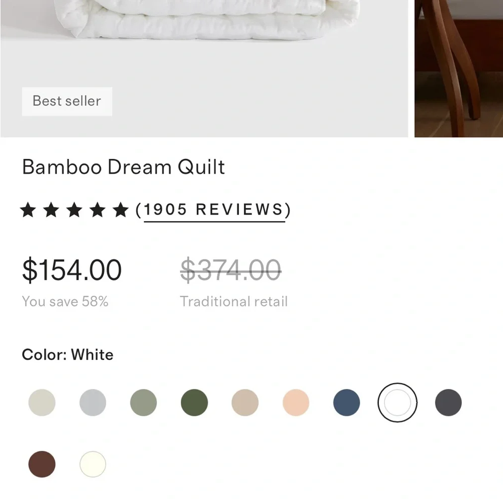 Quince Bamboo Dream Quilt